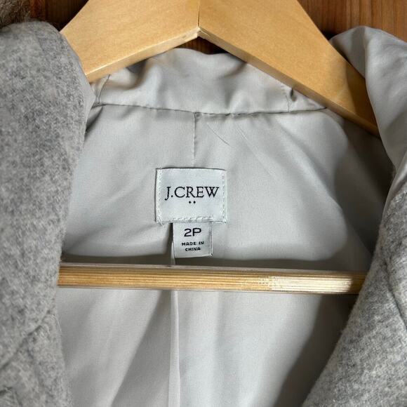 J. Crew Vail Parka Wool Coat Gray - Picture 11 of 15